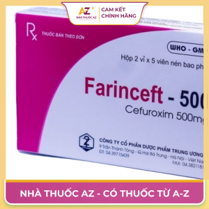 Thuốc Farinceft 500 giá bao nhiêu