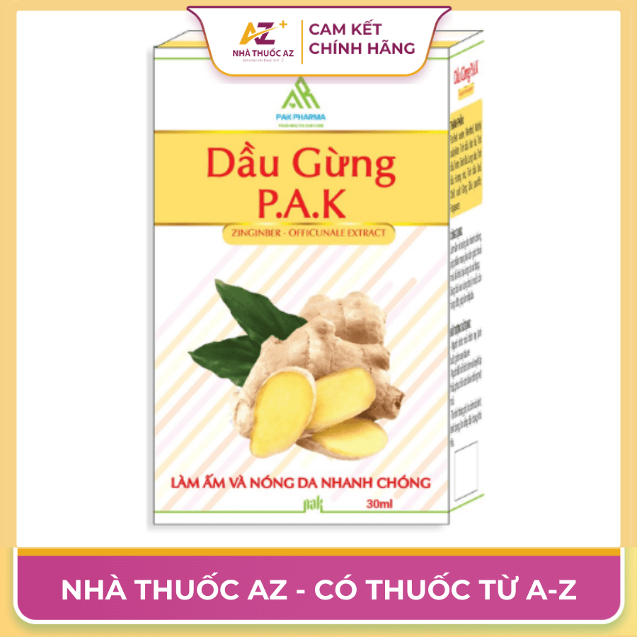 Review Dầu Gừng PAK – Giữ ấm cơ thể, thư giãn tuyệt vời