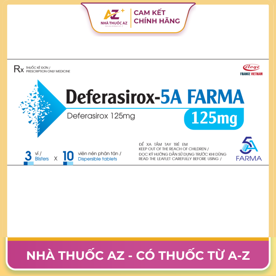 Thuốc Deferasirox 125mg là thuốc gì