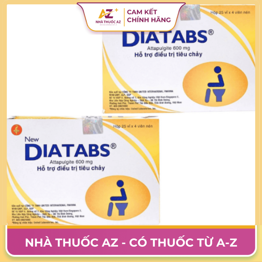 Thuốc Diatabs – Attapulgite – Công dụng, liều dùng, giá bán?