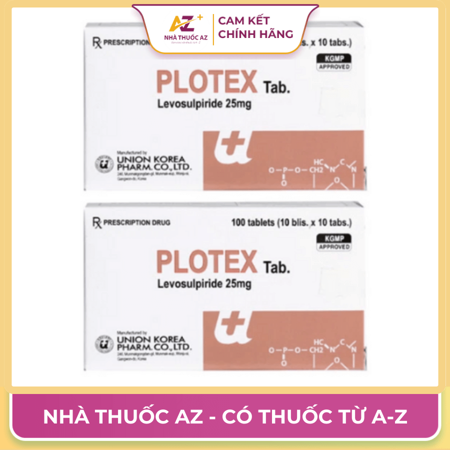 Thuốc Plotex – Levosulpiride – Công dụng, liều dùng, giá bán?