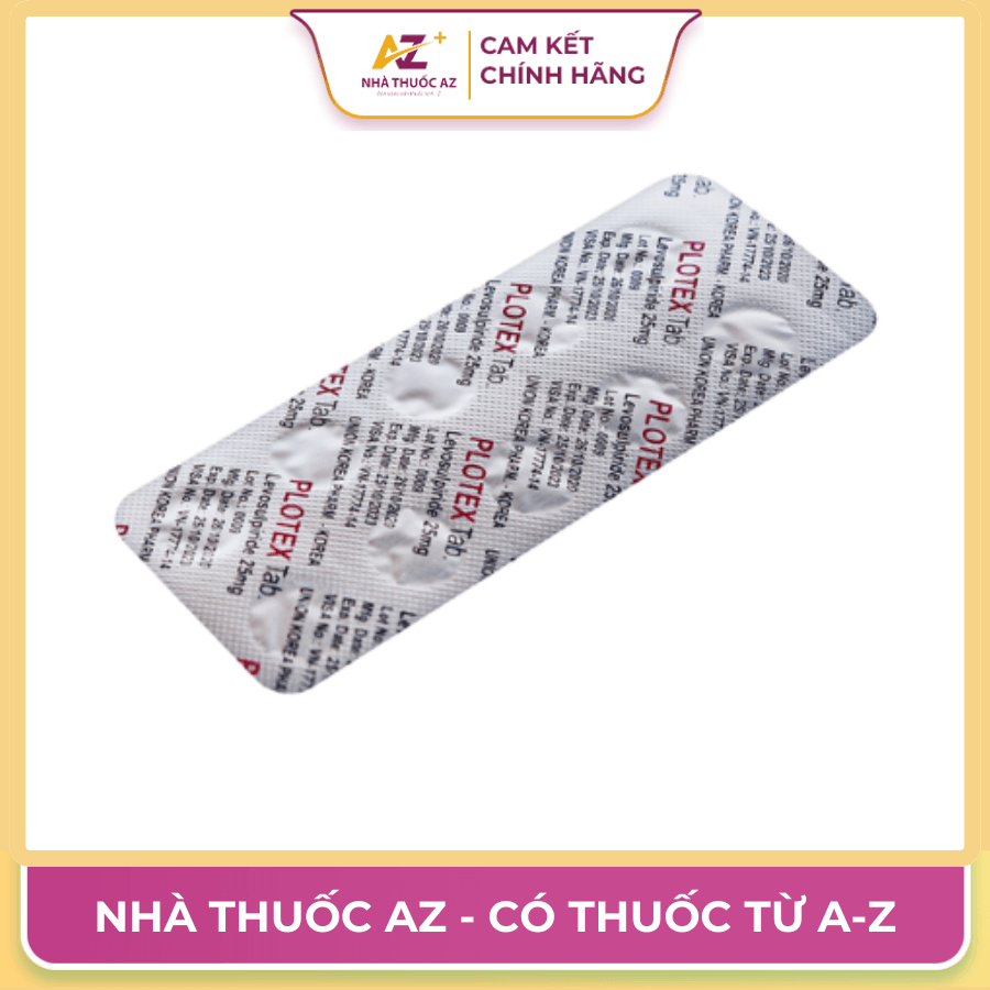 Thuốc Plotex – Levosulpiride – Công dụng, liều dùng, giá bán?