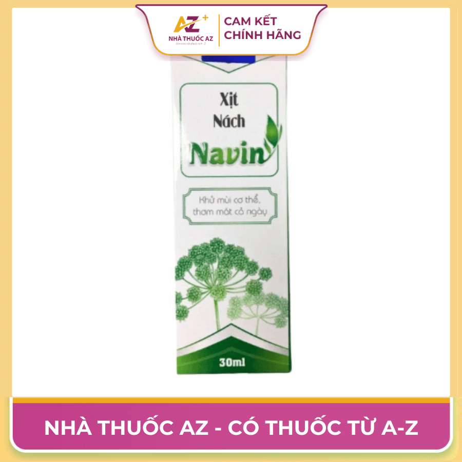 Xịt Nách Navin – Công dụng, liều dùng, giá bán, mua ở đâu?