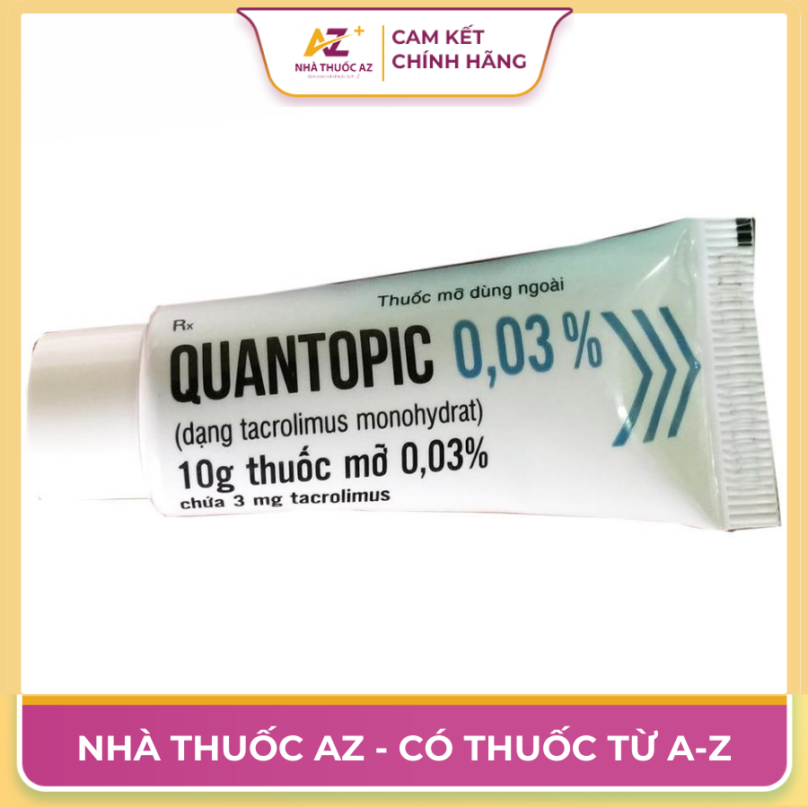 Thuốc Quantopic 0,03% là thuốc gì, giá bao nhiêu, mua ở đâu?